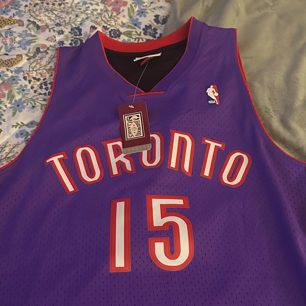 Purple Toronto Basketball Jersey Vince Carter.